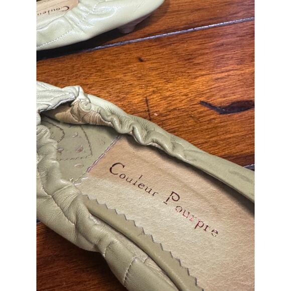 Couleur Pourpre leather flats size euro 38 - Picture 4 of 6